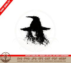 8-Bit Witch SVG PNG JPG AI PDF DXF EPS WebP Digital Download