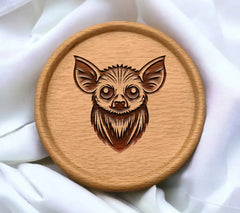 Chihuahua Head SVG - Cute Dog Portrait Illustration SVG