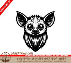 Chihuahua Head SVG - Cute Dog Portrait Illustration SVG