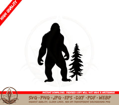 Abominable Forest Beast SVG PNG JPG AI PDF DXF EPS and WebP Digital Download