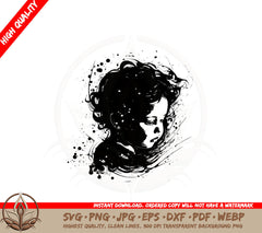 Abstract Child Portrait SVG