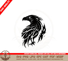 Abstract Eagle SVG PNG JPG AI PDF DXF EPS and WebP - Digital Download