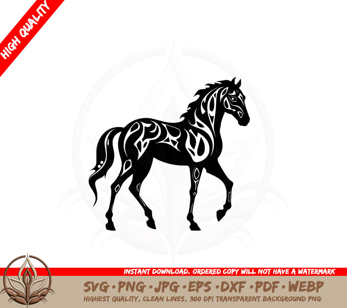 Abstract Horsey SVG Cut File Download