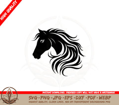 Abstract Majestic Horse SVG
