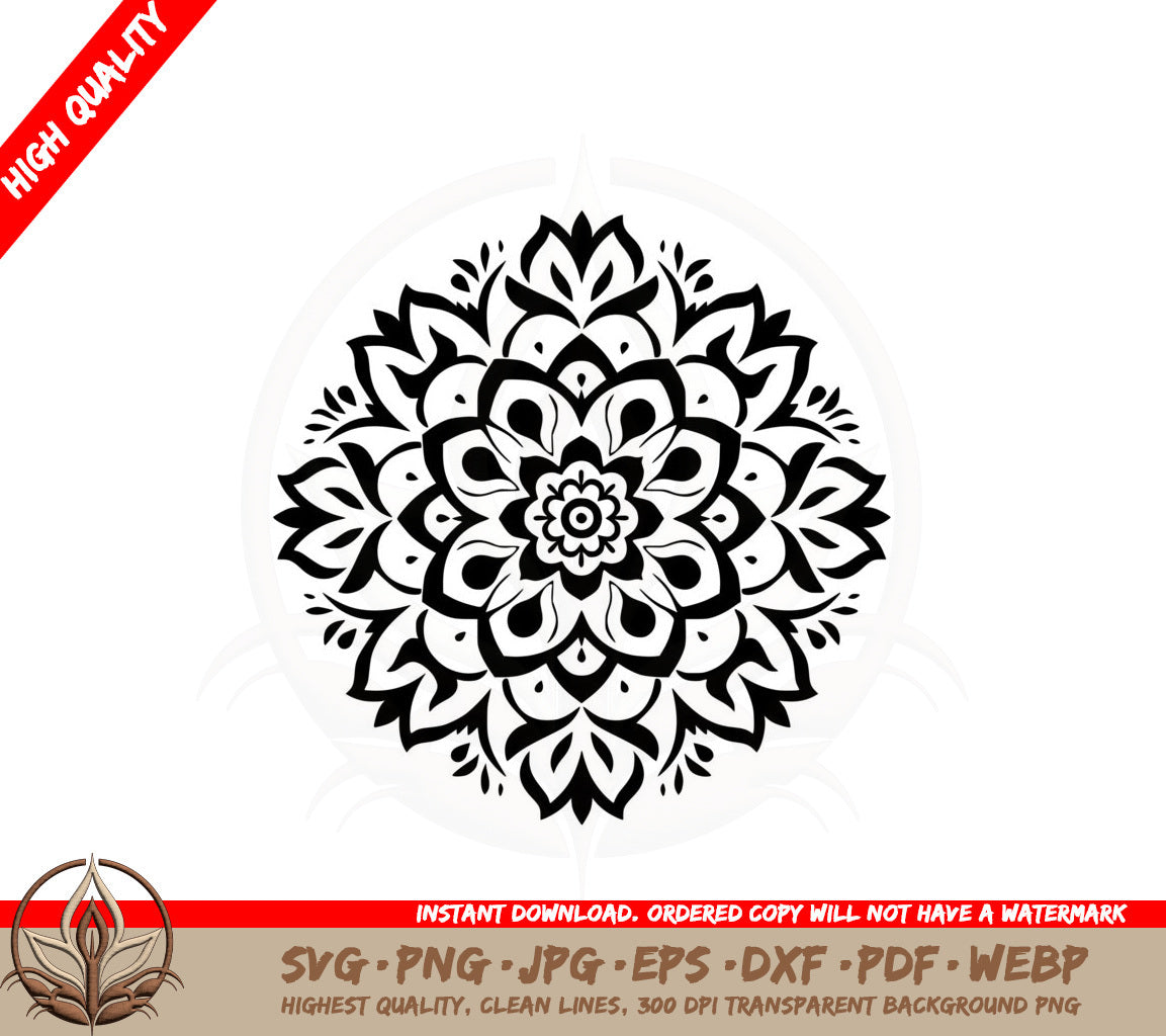 Abstract Mandala SVG
