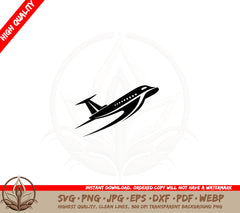Abstract Passenger Jet SVG