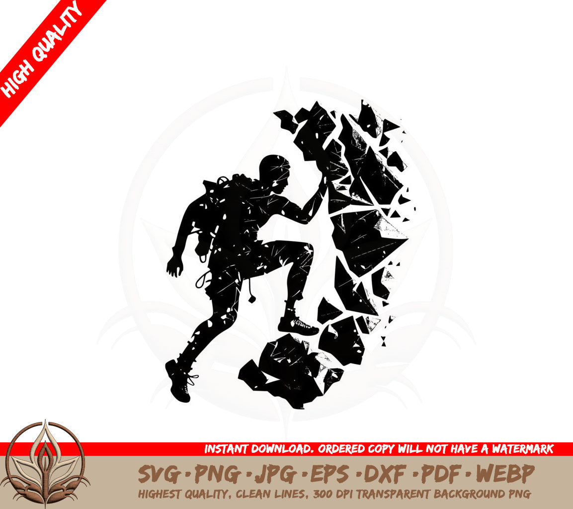 Abstract Rock Climbing SVG
