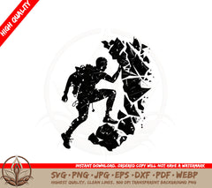 Abstract Rock Climbing SVG