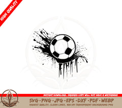 Abstract Soccer Splash SVG