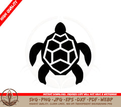 Abstract Tortoise SVG Cut File