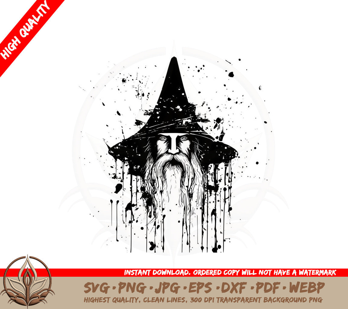 Abstract Wizard Closeup SVG