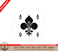 Ace of Clubs SVG Digital Download