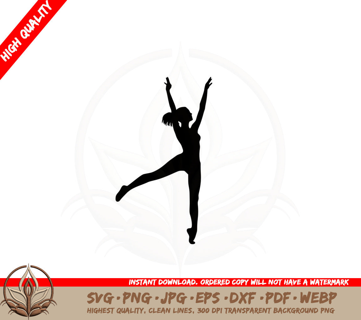 Acrobatic Woman SVG