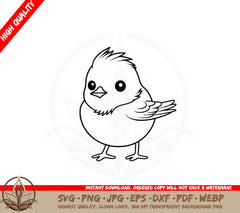 Adorable Bluebird SVG PNG JPG AI PDF DXF EPS and WebP - Digital Download