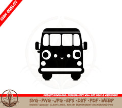 Adorable Bus SVG - Digital Download