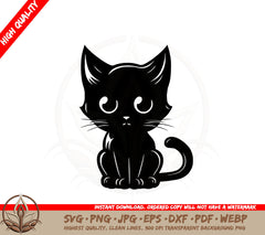 Adorable Cat Cut File SVG