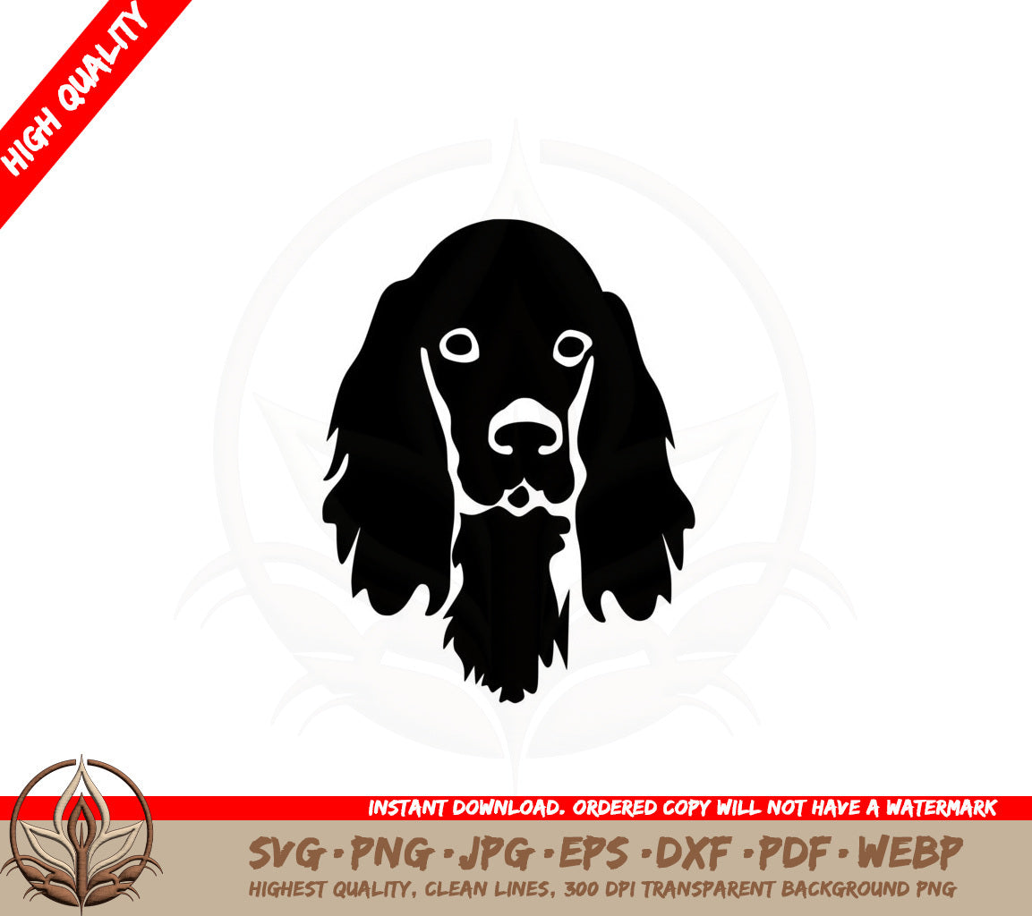 Adorable Cocker Spaniel SVG Cut File Dog SVG for Cricut Silhouette and other cutting machines Digital download includes SVG PNG JPG AI PDF DXF EPS and WebP file formats
