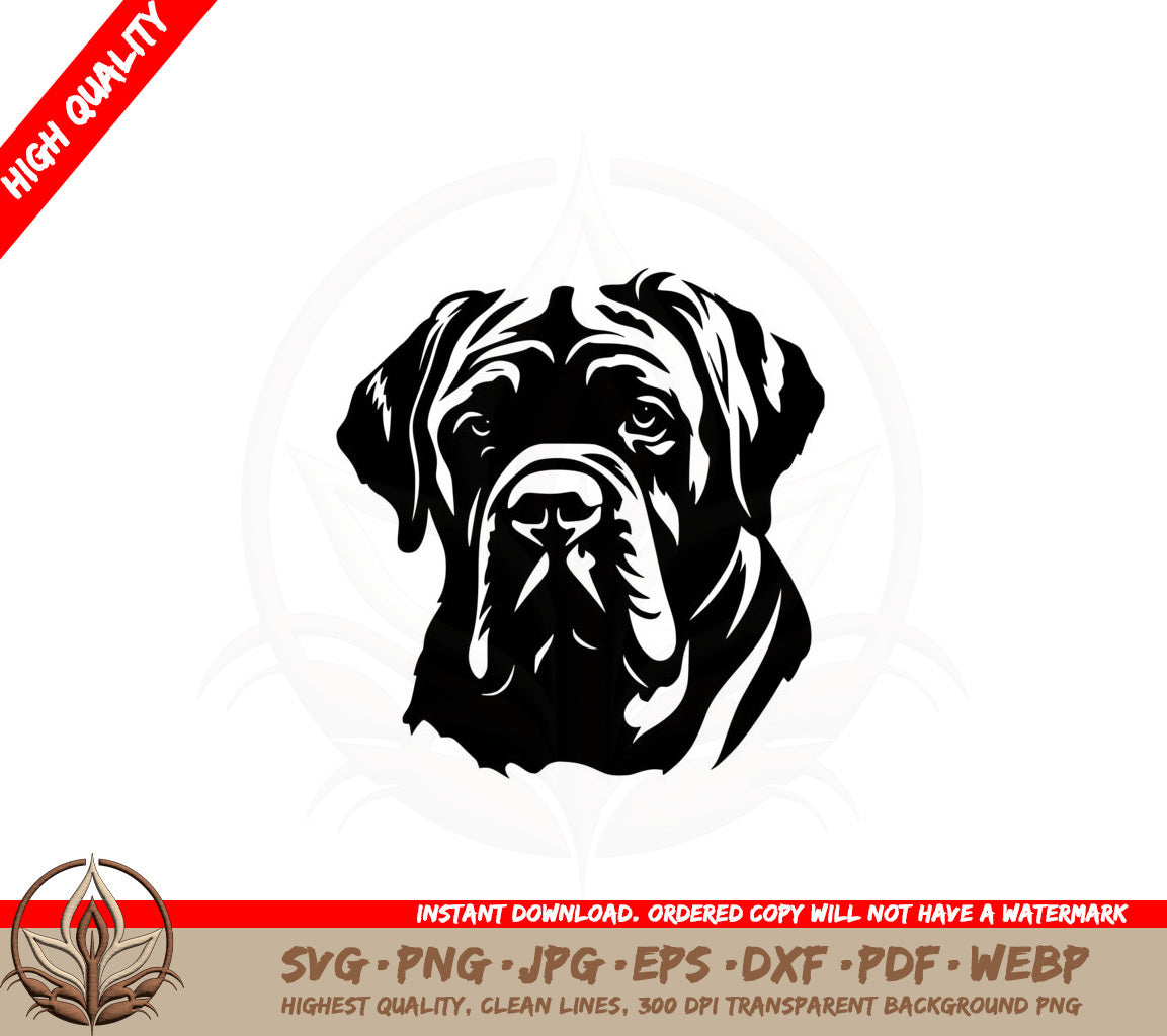 Adorable Dog with Wrinkles SVG PNG JPG AI PDF DXF EPS and WebP Digital Download