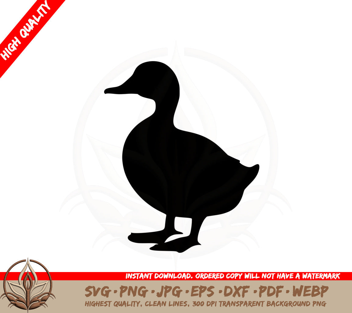 Adorable Duck Digital Design Cut File SVG