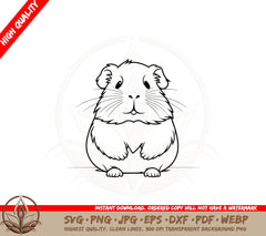 Adorable Hamster Digital Design SVG
