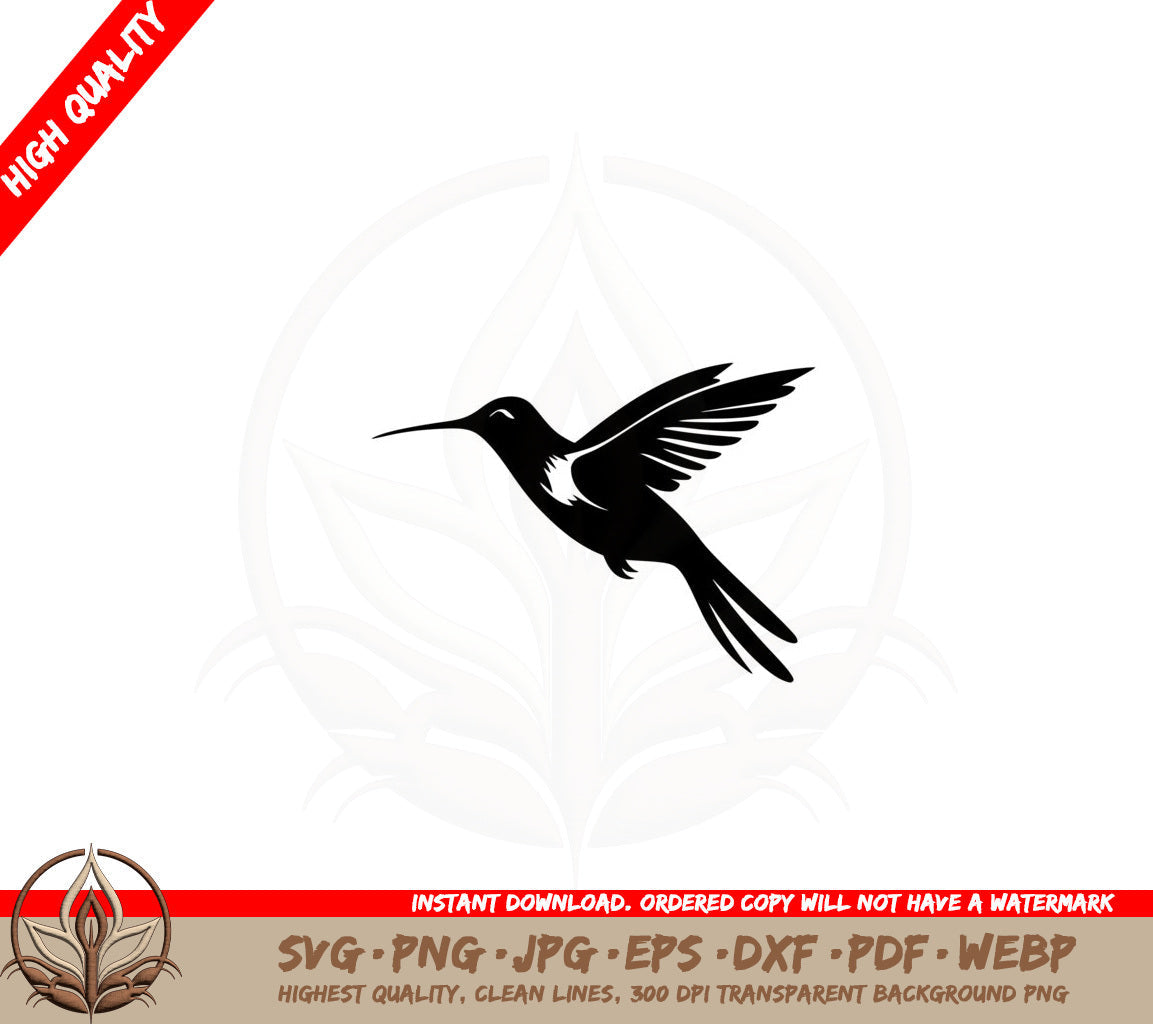 Adorable Hummingbird SVG Digital Cut File