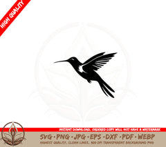 Adorable Hummingbird SVG Digital Cut File