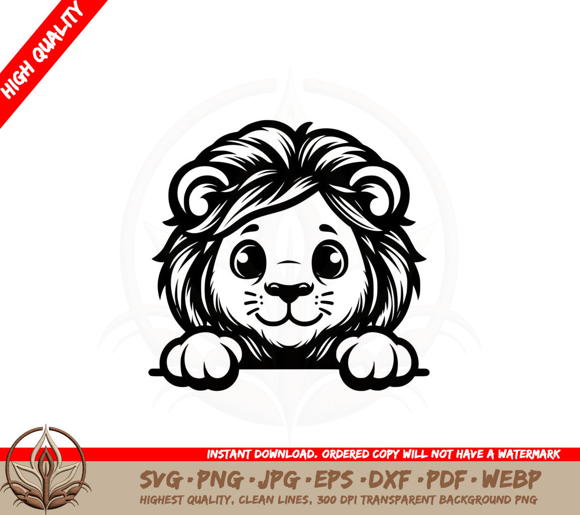 Adorable Lion Cub SVG - Digital Download in Multiple File Formats