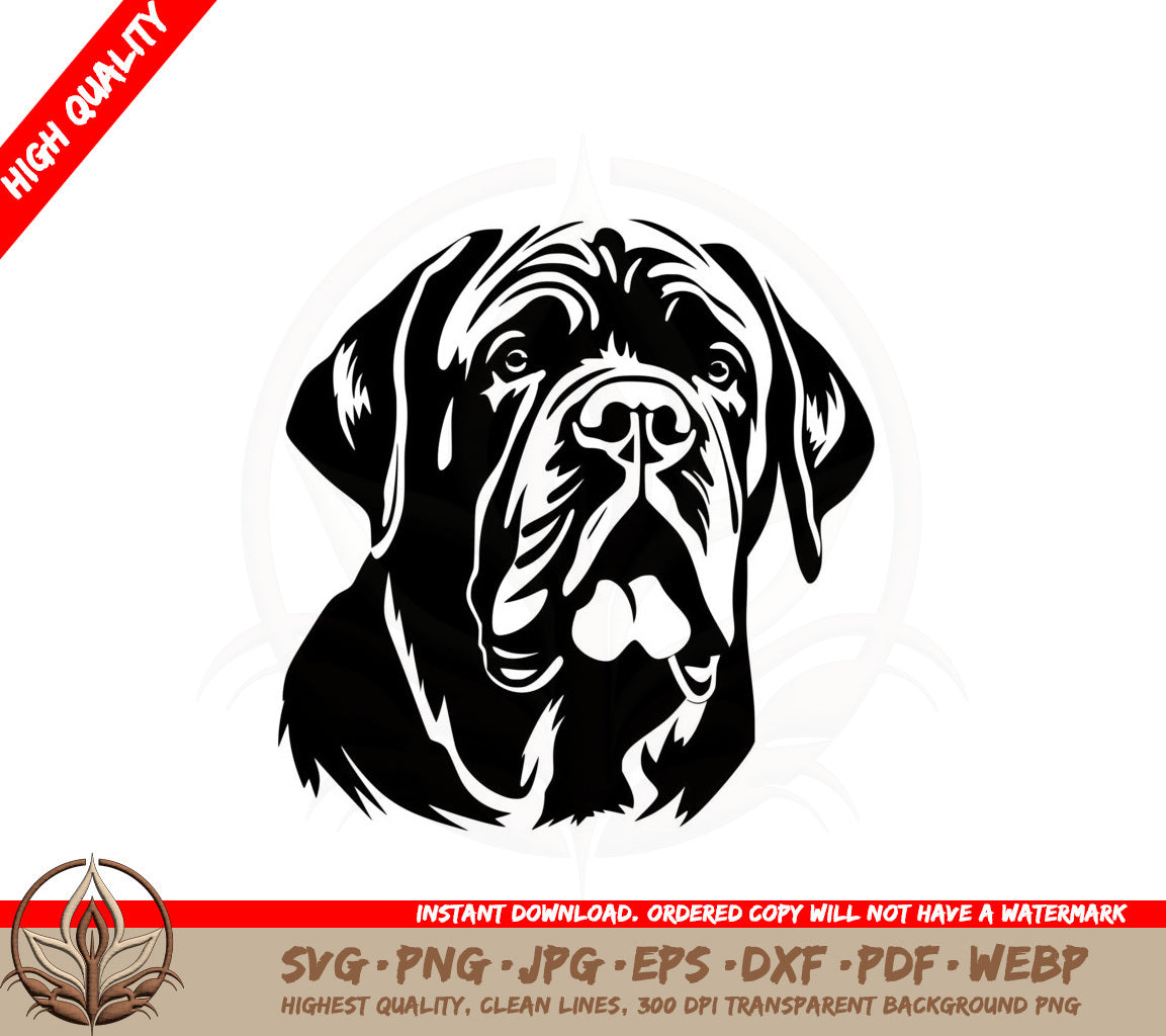 Adorable Mastiff Dog SVG
