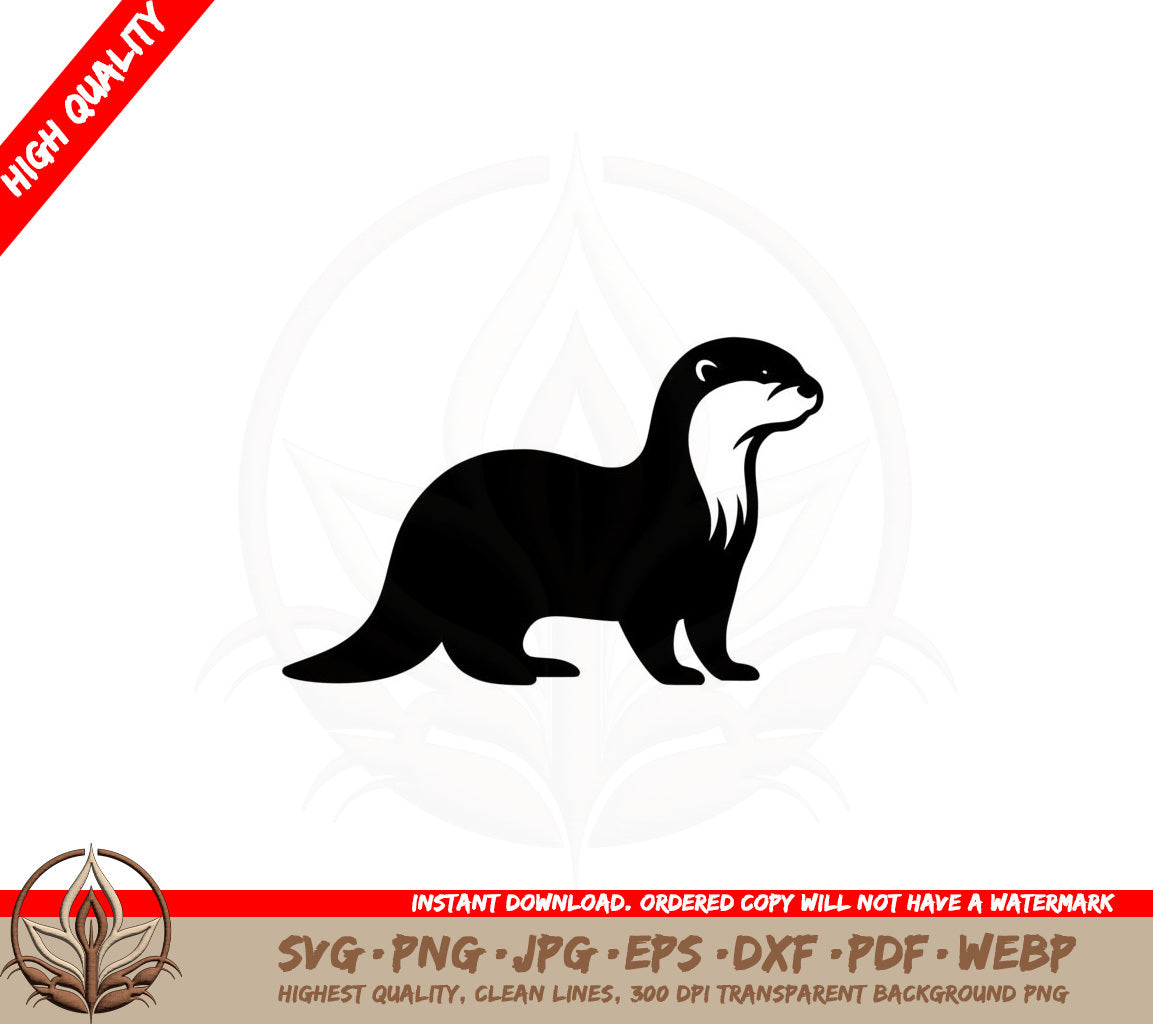 Adorable Otter SVG PNG JPG AI PDF DXF EPS and WebP - Digital Download