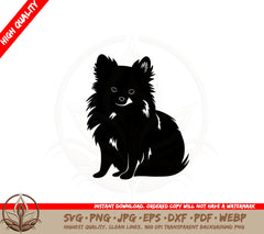 Adorable Pomeranian SVG Cut File Download