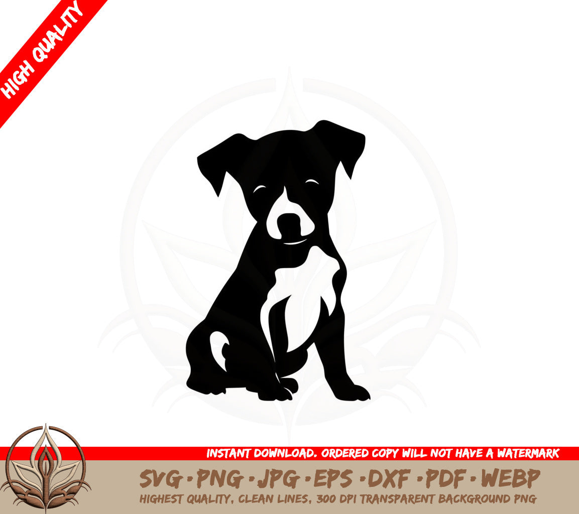 Adorable Puppy SVG PNG JPG AI PDF DXF EPS and WebP - Digital Download