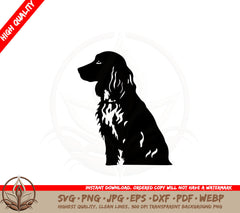 Adorable Spaniel Digital Art File SVG