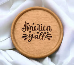 America Yall SVG with Stars - Patriotic Design for Cricut & Silhouette SVG