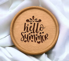 Hello Summer SVG with Hearts - Adventure Design SVG