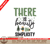 There Is Beauty In Simplicity SVG - Adventure Poster Design SVG