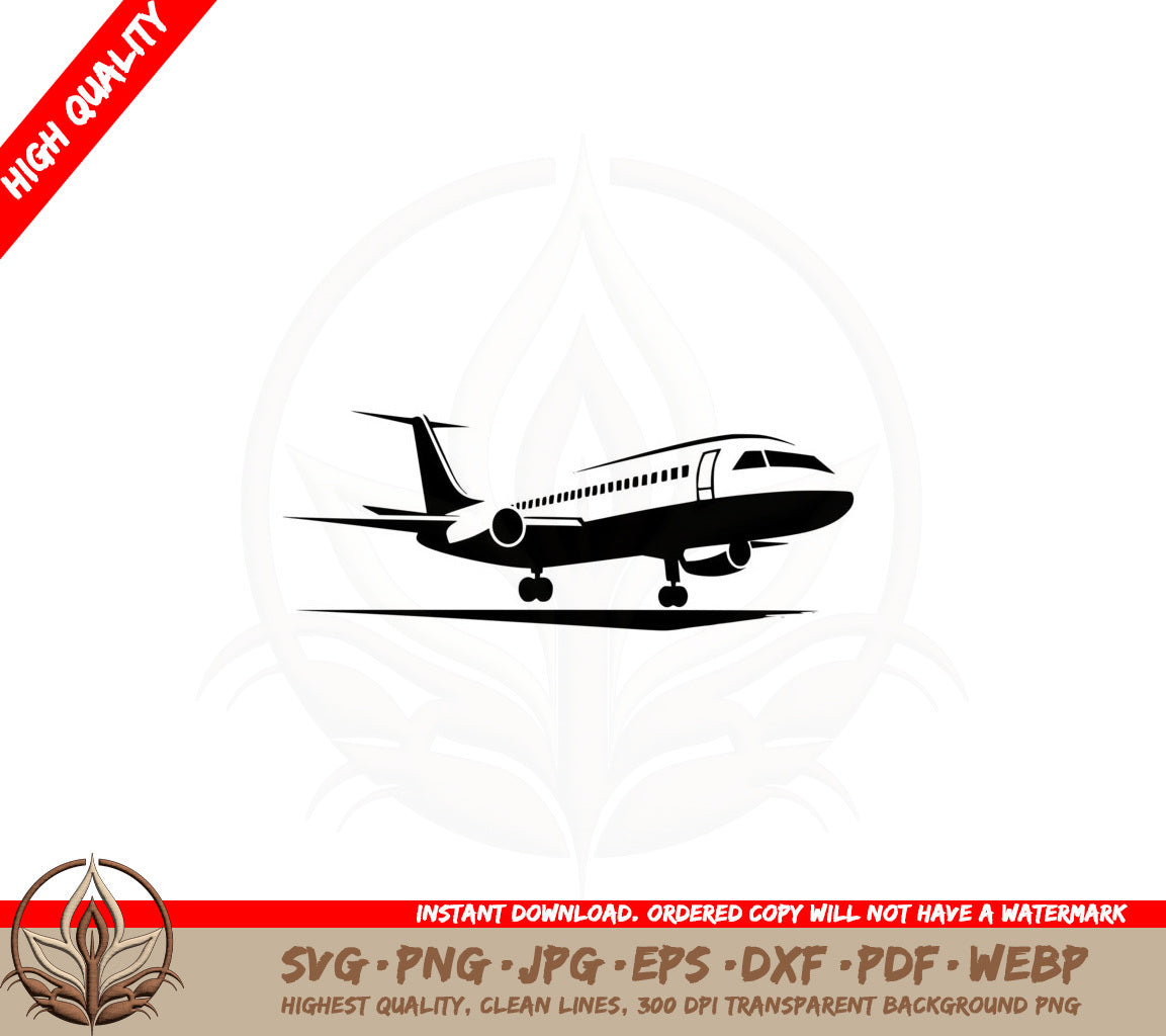 Airplane Landing SVG Cut File Airplane Landing SVG Airplane Landing SVG for Cricut Airplane Landing Digital Download