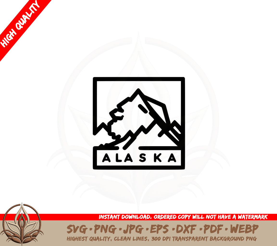 Alaska Mountain Majesty SVG