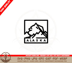 Alaska Mountain Majesty SVG