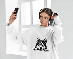 Husky Dog SVG - Alaskan Malamute Paws Up SVG