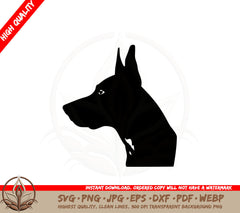 Alert Doberman SVG