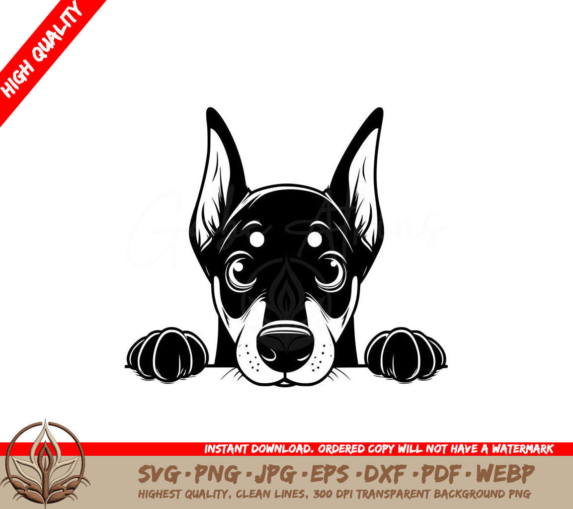 Alert Dobermann SVG