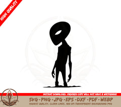Alien SVG PNG JPG AI PDF DXF EPS and WebP - Digital Download
