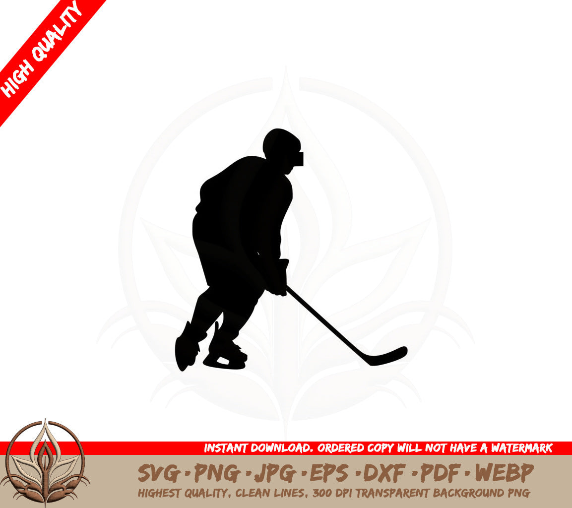 All Star Hockey Player SVG PNG JPG AI PDF DXF EPS and WebP Digital Download