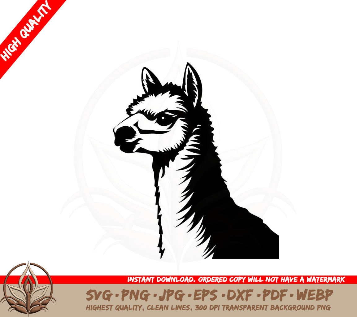 Alpaca Profile SVG