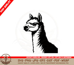 Alpaca Profile SVG
