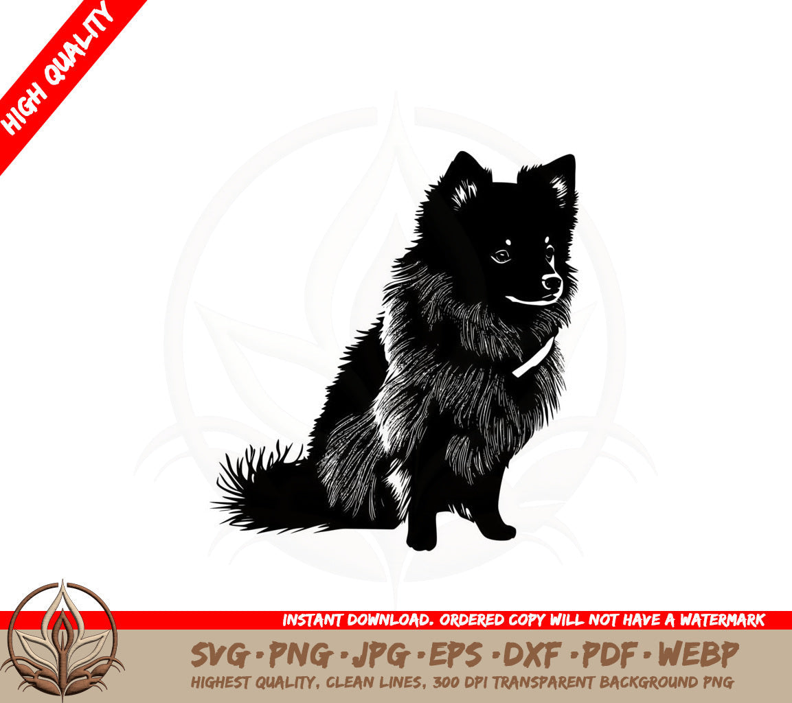 American Eskimo SVG PNG JPG AI PDF DXF EPS and WebP Digital Download
