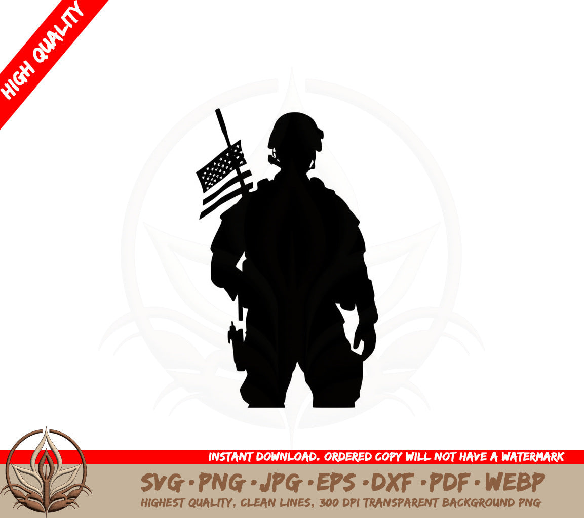 American Patriot SVG PNG JPG AI PDF DXF EPS WebP - Digital Download