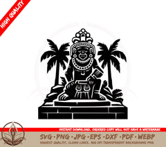 Ancient Statue SVG PNG JPG AI PDF DXF EPS WebP - Digital Download