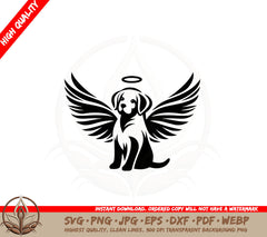 Angel Canine SVG