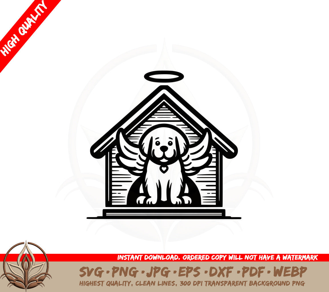 Angel Dog Haven SVG